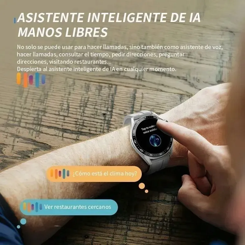 Foto 4 pulgar | Smartwatch con Bluetooth Malubero color Negro