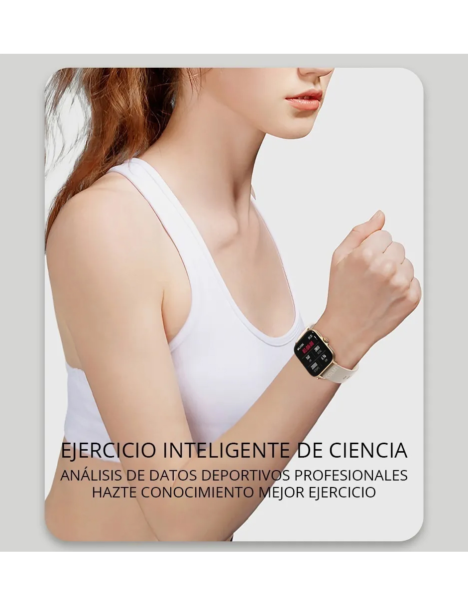 Foto 4 pulgar | Reloj Inteligente PETUKITA BOX P28plus color Rosa con Bluetooth Llamada