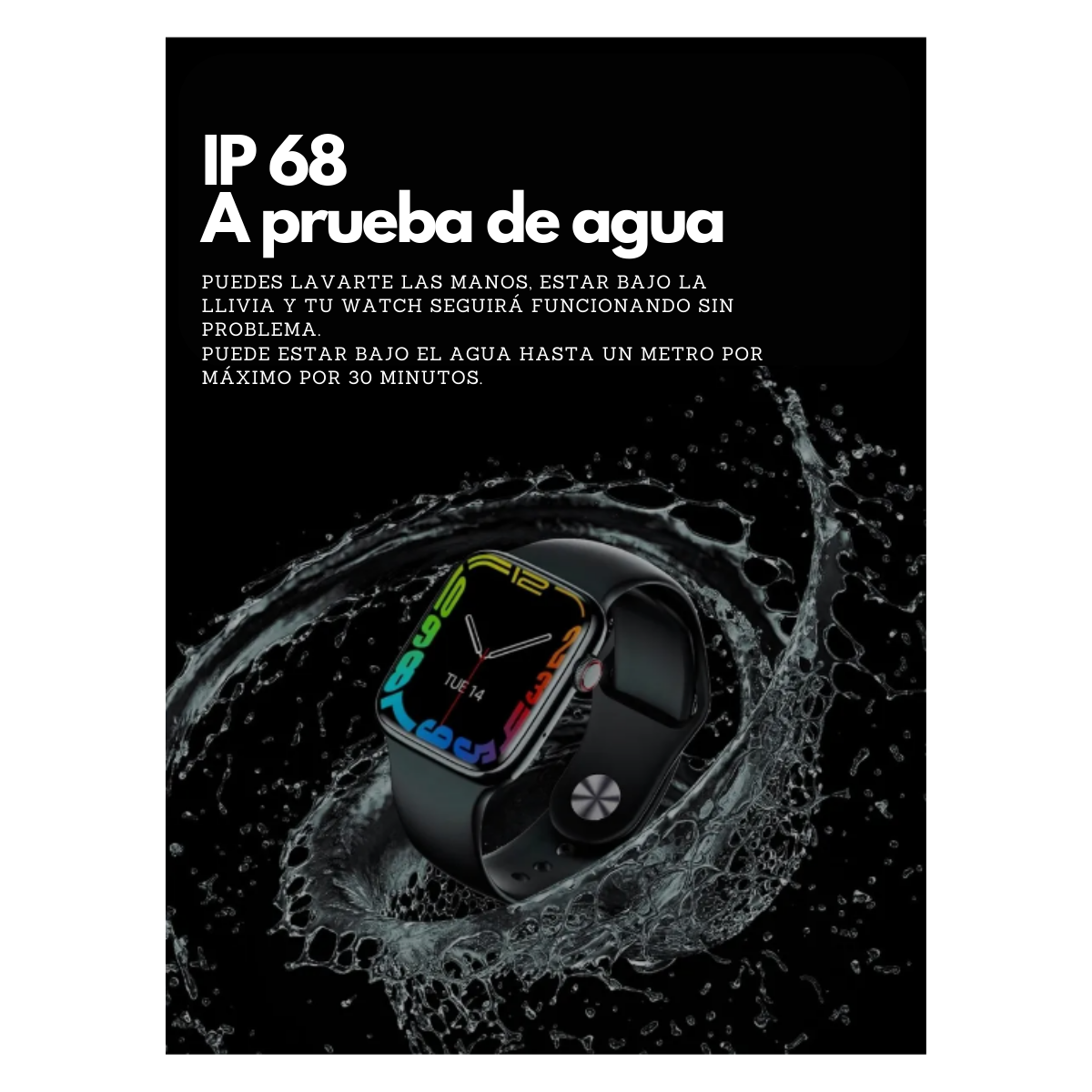 Foto 3 pulgar | Reloj Digital Smartwatch Genérico Serie At8 Resistente Al Agua Color Plata