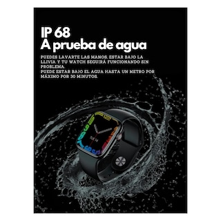 Foto 2 | Reloj Digital Smartwatch Genérico Serie At8 Resistente Al Agua Color Plata
