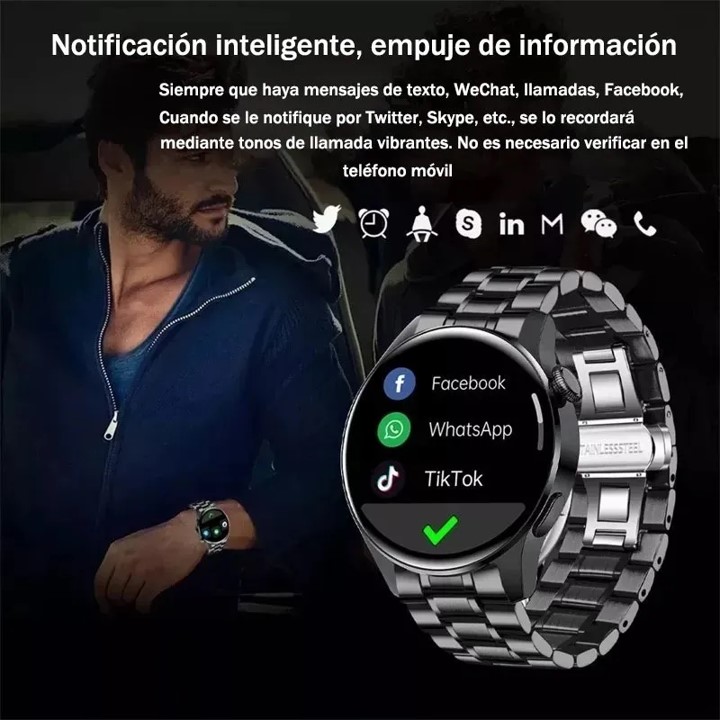 Foto 4 pulgar | Reloj Inteligente Petukita Box BW1256 con Bluetooth con Pantalla Curva