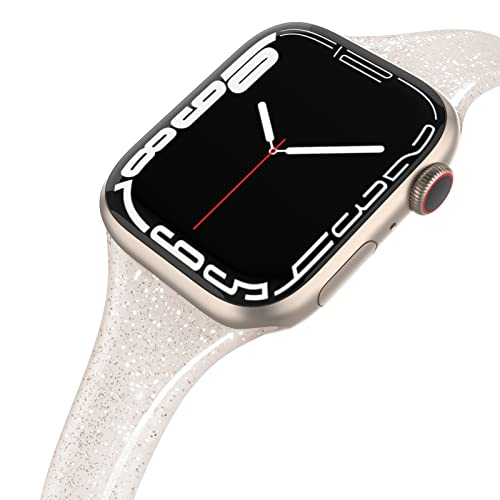 Foto 2 pulgar | Venta Internacional - Correa Swees de Silicón Brillante para Apple Watch 41 38 40 42 44 45 y 49 mm