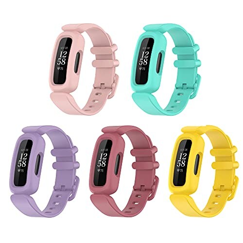 Banda de Reemplazo Compatible con Bandas Fitbit Ace 3 para Niños de Silicona -Venta Internacional $541