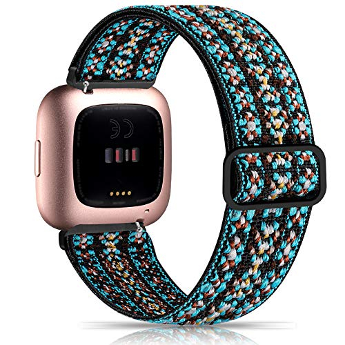 Venta Internacional - Bandas Elásticas De Witzon Compatibles Con Fitbit Versa 2 / Versa / Versa Lite, Tela De Ny