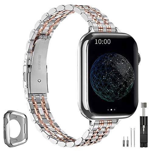 Foto 2 pulgar | Venta Internacional - Banda De Reloj Delgada Qundaxi Compatible Con Apple Watch 41 Mm 45 Mm 42 Mm 44 Mm 44 Mm 38