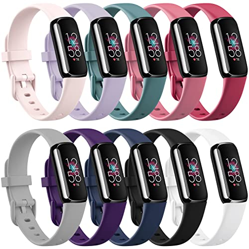 Foto 2 pulgar | Venta Internacional - Bandas De Paquete De 10 Paquetes Sunnyson Compatibles Con Fitbit Luxe, Ajustables Muñequer