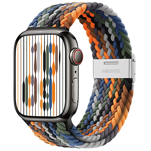 Venta Internacional - Qimela Compatible Con Apple Watch Band 41 Mm 44 Mm 38 Mm, Correa De Bucle En Solitario De S