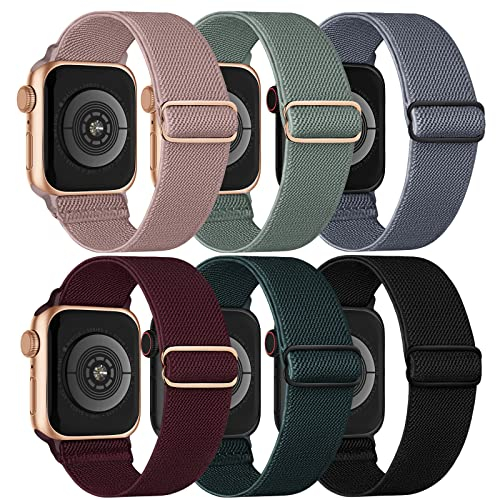 Foto 2 pulgar | Venta Internacional: Bandas De Bucle En Solitario Elástica Compatibles Con La Banda De Apple Watch 38 Mm 40 Mm D