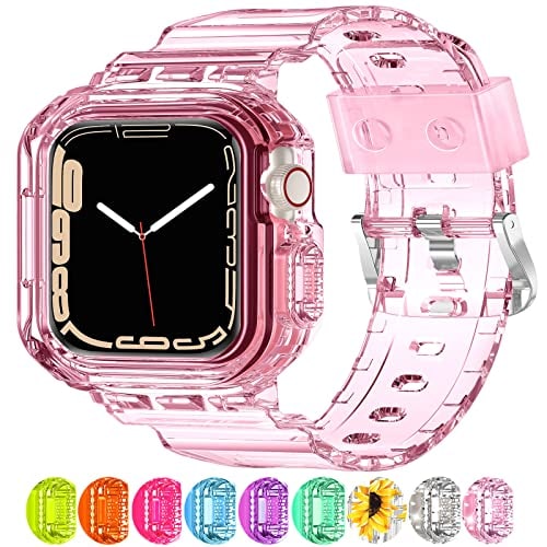 Correa de Reemplazo XYF para Apple Watch de Cristal Transparente 45/44/42/41/38 mm -Venta Internacional $509