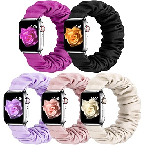 Venta Internacional - Banda Scrunchie Wanliss 5 Pack Compatible Para La Banda Apple Watch 38 Mm 41 Mm 42 Mm 44 Mm $616