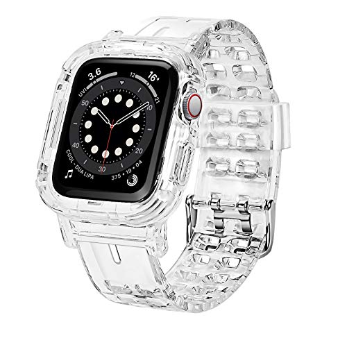 Foto 2 pulgar | Venta Internacional - Jiunai Compatible Con Bandas De Apple Watch 38 Mm 40 Mm 41 Mm Transparente Transparente Cor