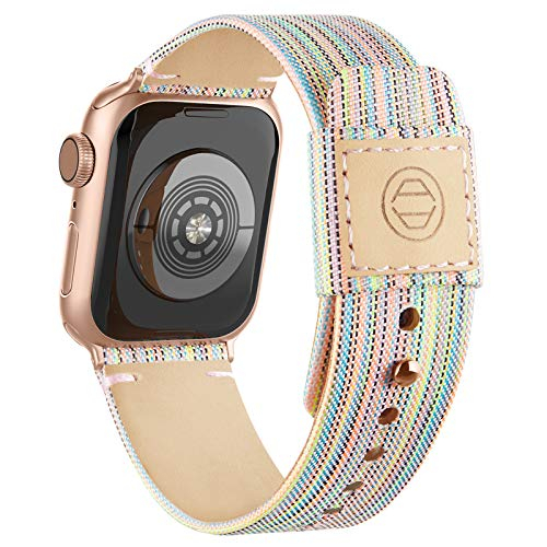 Venta Internacional: Bandas De Tela De Tela Recoppa Compatibles Con Apple Watch 41 Mm 44 Mm 38 Mm, Correa De Lona