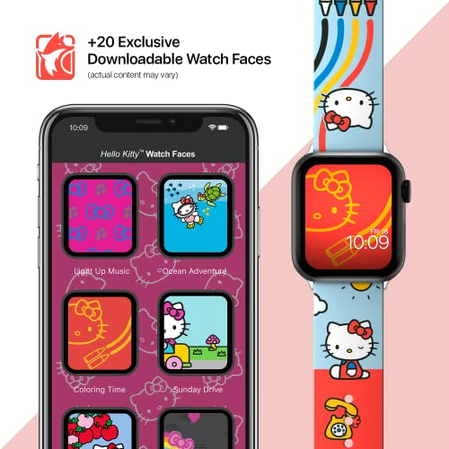 Foto 7 pulgar | Venta Internacional - Correa para Smartwatch Hello Kitty Vintage Colors Oficialmente con Licencia  No incluye Reloj