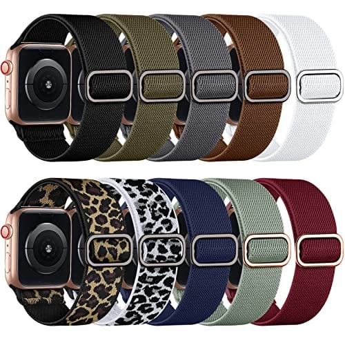 Venta Internacional: Bandas De Nylon Elásticas Compatibles Con Apple Watch Band Series 8 7 Se Ultra 41 Mm 44 Mm 3 $729