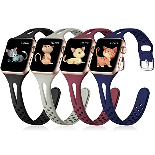 Foto 2 pulgar | Venta Internacional - Getino Compatible Con Bandas De Apple Watch 45 Mm 44 Mm 42 Mm 49 Mm Women Men, Soft Thin Sl