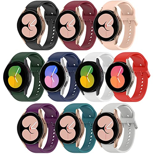 Foto 2 pulgar | Venta Internacional - Hswai 10 Paquete Compatible Con Samsung Galaxy Watch5/4 Banda 40 Mm 44 Mm/galaxy Watch5 Pro