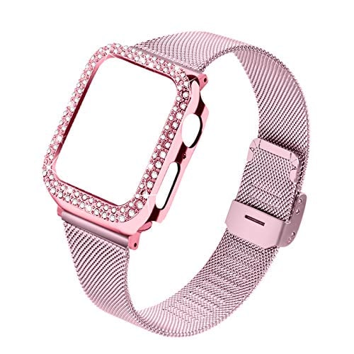 Banda Joyozy de Malla de Acero Inoxidable Compatible para Apple Watch 40 MM Femenina Blaing $641