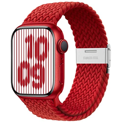 Correa Qimela Roja Compatible con Apple Watch Band 41 mm 44 mm y 38 mm - Venta Internacional $411