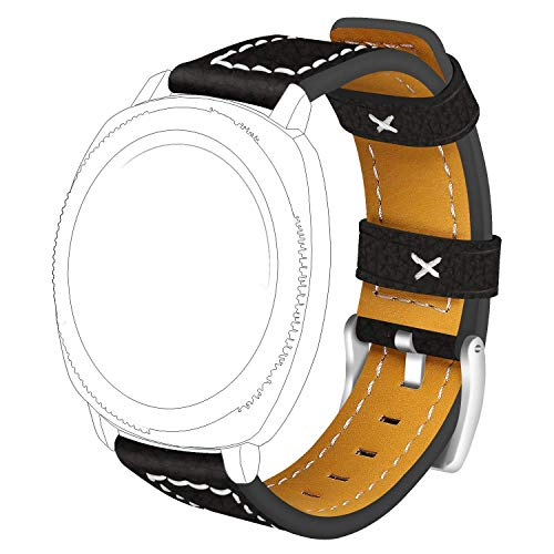 Banda Ecsem De Cuero Cosido Compatible Con Garmin Vivomove Hr - Venta Internacional