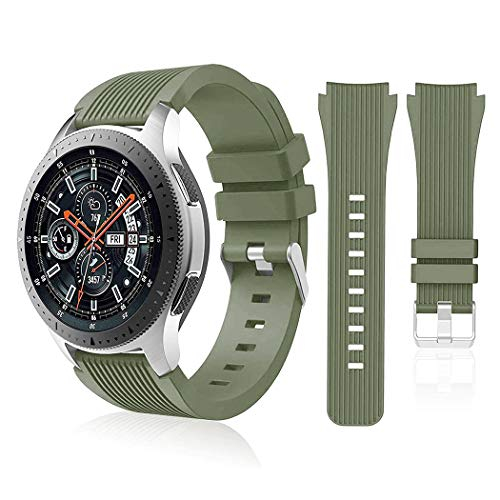 Foto 2 pulgar | Banda de Plástico Hswai Compatible con Galaxy Watch 46 mm/Gear S3 Frontier Verde - Venta Internacional