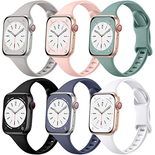 Foto 2 pulgar | Bandas Lerobo Compatibles con Apple Watch 40/ 38/ 44/ 42/ 41/ 45/ 49 mm 6 Piezas - Venta Internacional