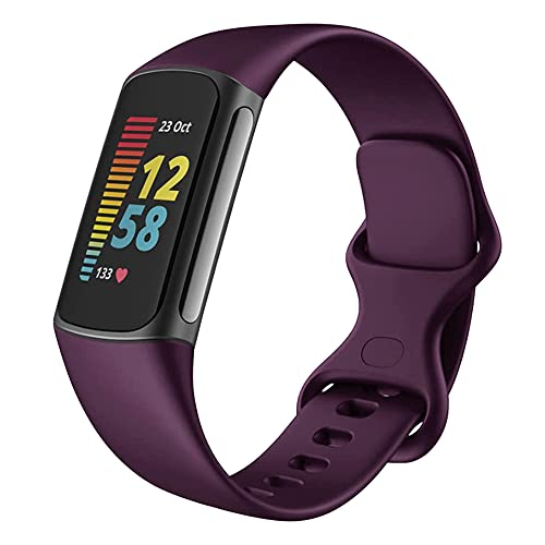 Venta Internacional - Banda De Reloj De Silicona Líquida Qimela Compatible Con Fitbit Charge 5 Bandas Para Mujer