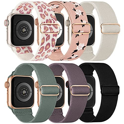 Foto 2 pulgar | Venta Internacional: Bandas De Bucle En Solitario Elástica Compatibles Con La Banda Apple Watch 42 Mm 44 Mm 45 M