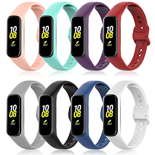 Foto 2 pulgar | Venta Internacional: Bandas De Relojes De 8 Paquetes Compatibles Con Samsung Galaxy Fit2 Sm -r220 Soft Silicone S