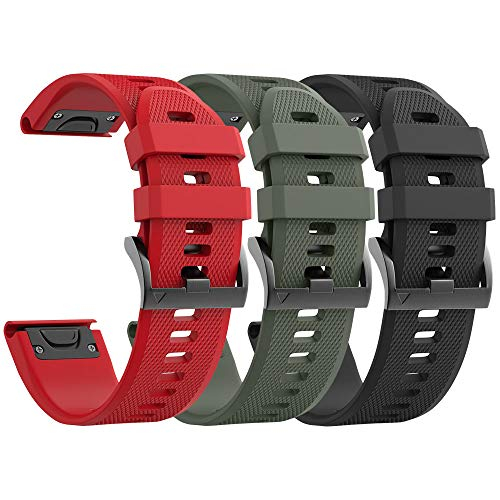 Foto 2 pulgar | Venta Internacional - Ancool Compatible Con Fenix ​​5 Bands Fit Fit Soft Silicone Watch Bands Reemplazo P