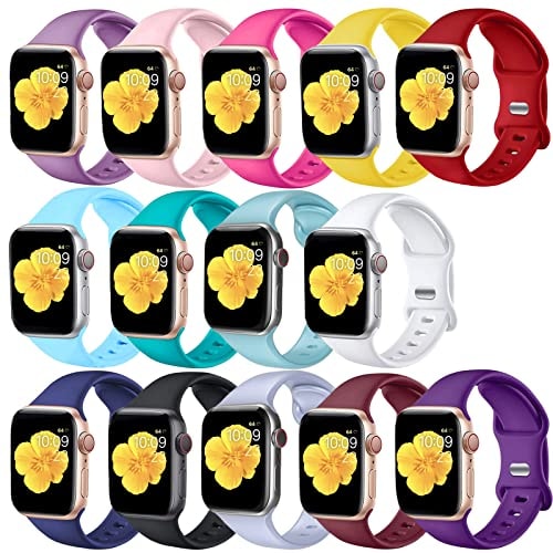 Venta Internacional - 14 Bandas De Relojes De Paquete Compatibles Con Bandas De Apple Watch 38 Mm 40 Mm De 41 Mm P $652