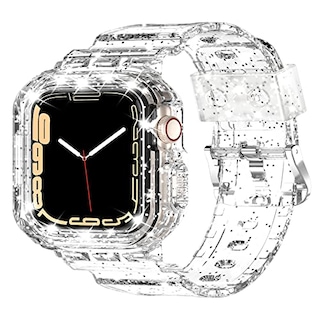 Foto 1 | Venta Internacional - Xyf Compatible Para Bandas De Apple Watch De Cristal, 45 Mm 44 Mm 42 Mm 41 Mm 44 Mm 38 Mm C