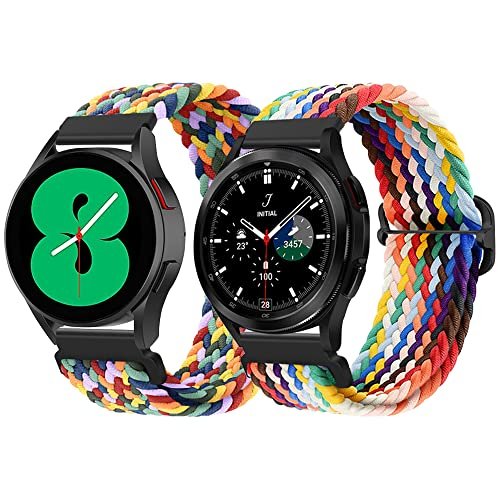 Foto 2 pulgar | Venta Internacional - Bandas Trenzadas De Nylon De 2 Paquetes Qimela Compatibles Para Samsung Galaxy Watch 4 5 Pro