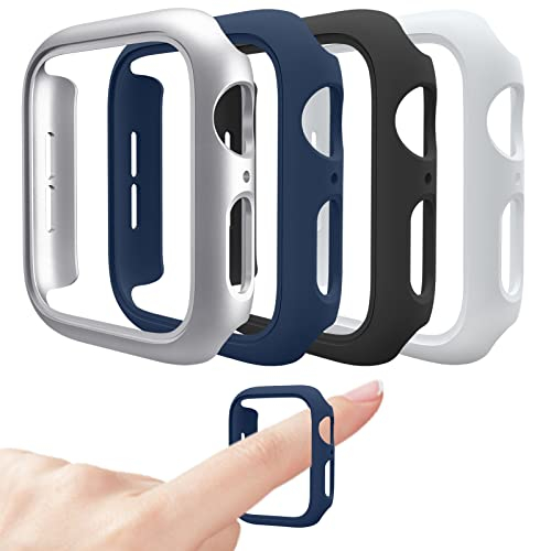 Foto 2 pulgar | Venta Internacional - Muguust 4 Pack Compatible Para Apple Watch Case 44 Mm [sin Protector De Pantalla] Serie 6 5