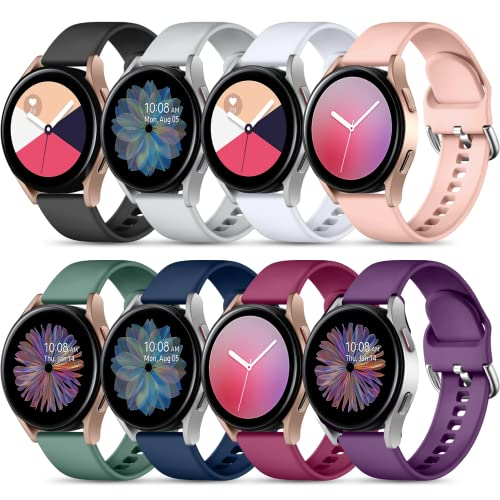 Foto 2 pulgar | Venta Internacional - Banda De Paquete De Maledan 8 Compatible Con Samsung Active 2 Watch Bands/galaxy Watch 4 Ba