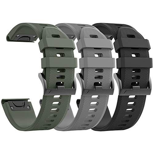 Foto 2 pulgar | Venta Internacional - Ancool Compatible Con Fenix ​​5 Bands Fit Fit Soft Silicone Watch Bands Reemplazo P