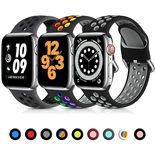 Foto 2 pulgar | Venta Internacional - Lerobo 3 Pack Compatible Con Apple Watch Band 45 Mm 44 Mm 49 Mm 42 Mm 44 Mm 38 Mm 41 Mm, Sl