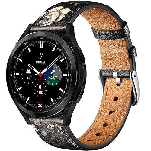 Foto 2 pulgar | Venta Internacional - Bandas De Cuero Delgadas Geak Para Samsung Watch 5/galaxy Watch 4 40 Mm 44 Mm Band, Correa