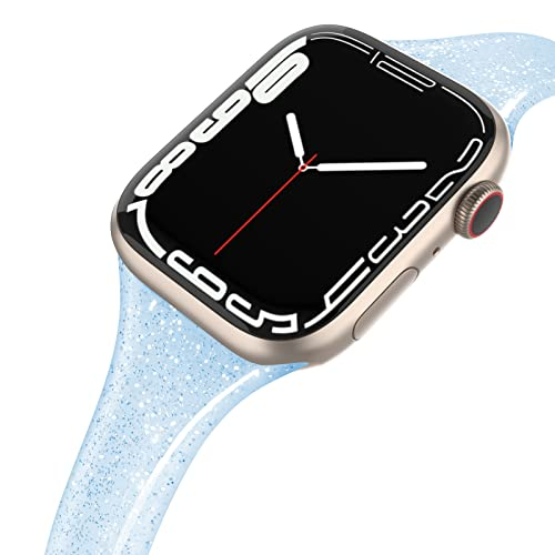 Venta Internacional - Swees Compatible Con Bandas De Apple Watch 41 Mm 38 Mm 40 Mm 42 Mm 44 Mm 45 Mm 49 Mm, Silico