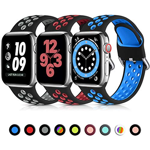 Foto 2 pulgar | Venta Internacional - Lerobo 3 Pack Compatible Con Bandas De Apple Watch 45 Mm 44 Mm 42 Mm 49 Mm 41 Mm 38 Mm 44 M