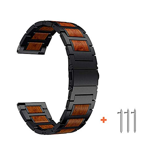 Foto 2 pulgar | Venta Internacional - Yejok Bandas De Reloj De 22 Mm Para Fossil Gen 6 44/gen 5 Lte/gen 5e 44mm/gen 5 Carlyle Par