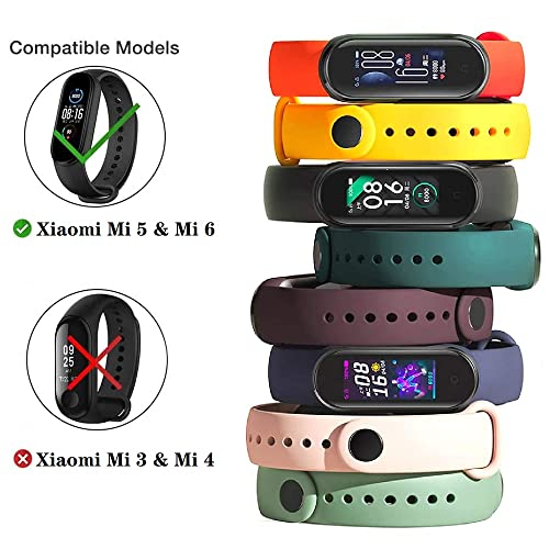 Foto 8 pulgar | Venta Internacional - (paquete 4/5/8) Xiaomi Mi 5 & Mi 6 Strap/amazfit Band 5 Bandas De Reemplazo Para Mi Band 5 Y