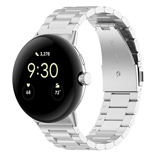 Foto 2 pulgar | Venta Internacional - Bandas De Tencloud Compatibles Con Google Pixel Watch Activity Tracker Solid Sockeing Steel