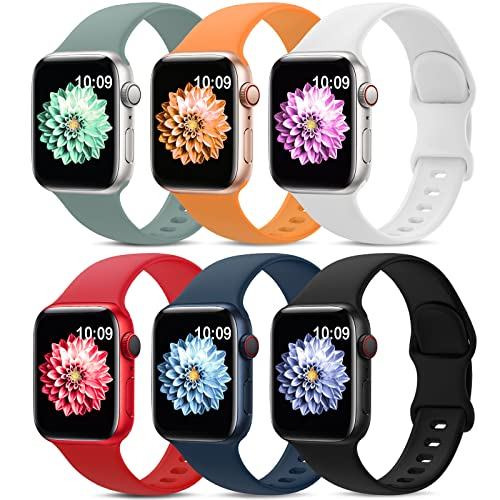 Foto 2 pulgar | Venta Internacional - Bandas Deportivas De 6 Paquetes Compatibles Con La Banda Apple Watch 38 Mm 40 Mm 41 Mm 42 Mm