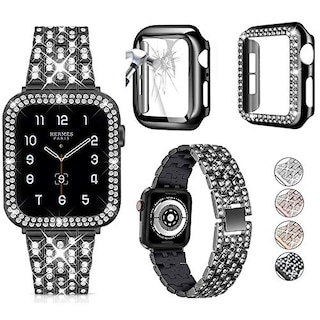 Foto 1 | Paquete de Accesorios Johipi Compatibles con Banda De Apple Watch + Case 38 mm 44 mm 42 mm 44 mm 45 mm - Venta Inter