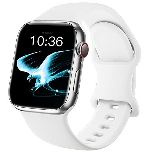 Foto 2 pulgar | Banda de Plástico Zalaver Compatible con Apple Watch 38/ 44/ 42/ 44/ 45/ 49 mm Blanco - Venta Internacional