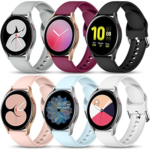 Bandas de Plástico Suave Lerobo Compatibles con Galaxy Watch 4/5/40 mm 6 Piezas - Venta Internacional