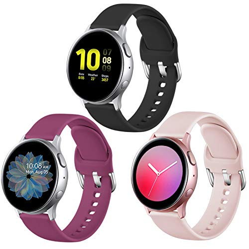 Venta Internacional - Lerobo Compatible Con Samsung Galaxy Watch Active 2 Bandas 40 Mm De 44 Mm, Bandas Activas,