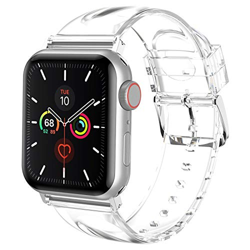 Foto 2 pulgar | Venta Internacional - Iiteeeely Compatible Con Apple Watch Band 38mm 40 Mm 41 Mm, Women Transparent Clear Soft Sil