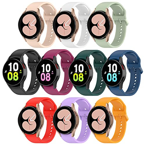 Foto 2 pulgar | Venta Internacional - Hswai 10 Paquete Compatible Con Samsung Galaxy Watch5/4 Banda 40 Mm 44 Mm/galaxy Watch5 Pro