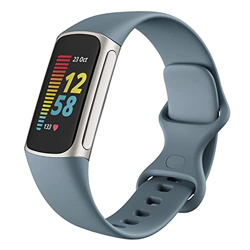 Venta Internacional - Banda De Reloj De Silicona Líquida Qimela Compatible Con Fitbit Charge 5 Bandas Para Mujer